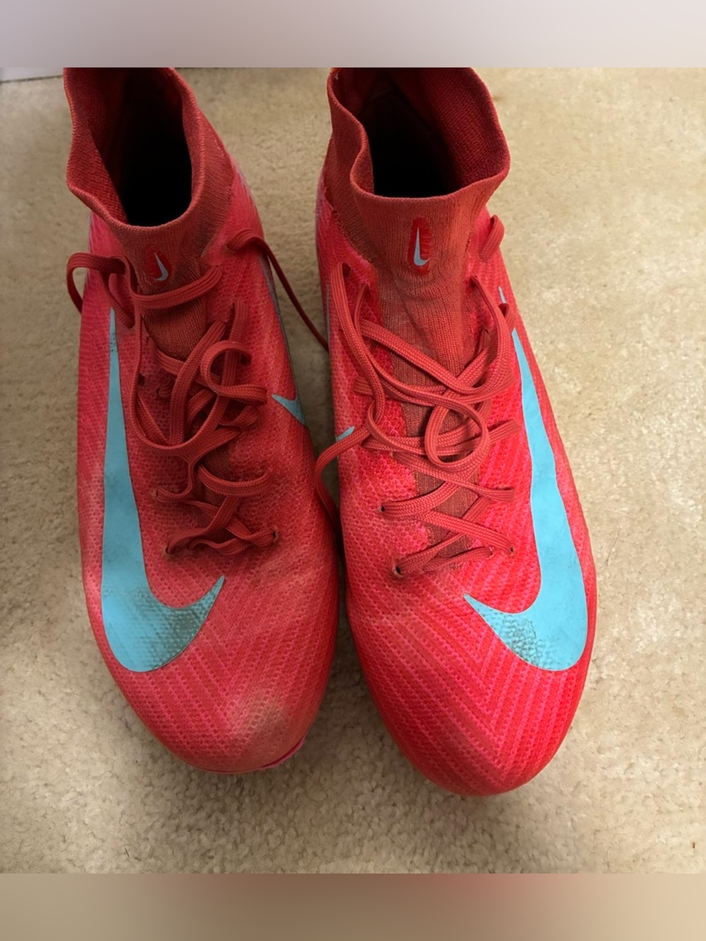Nike Zoom Mercurial Superfly 10 Academy FG Soccer Cleats Pink & Red
